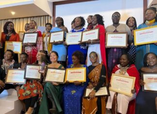 Delegates: Women Empowering Women summit was a paradigm of insights Awardees pose for a photo with their awards during the Women Empowering Women conference held in Nairobi on July 17-18, 2023. The event was powered by Imaginary Glass Ceiling LLC., and the awardees were distinguished women leaders drawn from and acknowledged for their efforts in transforming the academic, health, finance, and gender equality sectors, among other works of advocacy and community service. PHOTO/Imaginary Glass Ceiling (IGC).