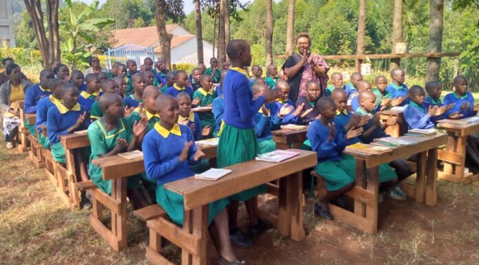 Change agents visit Kiogo SDA Pry for empowerment, hygiene products distribution