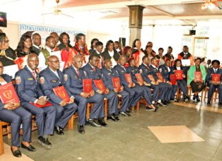 Transformation anticipated as International College of Peace Studies graduates changemakers International College of Peace Studies graduands pose for a photo during their graduation ceremony on July 5, 2023, in Karen, Nairobi. The institution offers courses aimed at infusing peace, humanitarian diplomacy, diplomatic etiquette and other related skills and knowledge to the learners. PHOTO/ICPS.