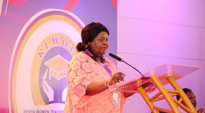 The burning flames of KEWOTA restoring teachers’ dignity, pride in Kenya KEWOTA CEO Benta Opande, giving her remarks. The idea of starting KEWOTA came to her during her career in the teaching fraternity until she shared it three years later with her destiny makers and connectors. PHOTO/Courtesy.