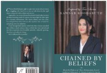 Cover of Chained by Beliefs book by Kawsar Koodaruth, a Life/Business Coach and Psychotherapist. PHOTO/Courtesy.
