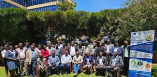 Nyamira county validating spatial plan, engaging public on el-Niño preparedness Stakeholders pose for a photo at the sidelines of the draft spatial plan workshop. PHOTO/Courtesy.