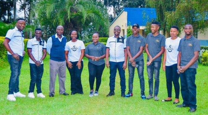 Finer Nails and Barber Shop visits Kisii Vocational Rehab for Huduma Day Kisii-based Finer Nails and Barber Shop team, led by Dr. Edna Orina (fifth from left), a Consultant Radiologist at Kisii Teaching and Referral Hospital, pose for a photo with Joseph Ondieki (third left), Manager, Kisii Vocational Rehabilitation Center, during their visit to the rehabilitation facility for a CSR on October 10, 2023. PHOTO/Courtesy.