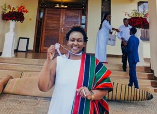 Edinah Kangwana Honored as Kenya Hero During Mashujaa Celebrations Edinah Kangwana MBS, MHC, showcasing her Heroes Award medal conferred to her by President William Ruto during the 60th Mashujaa Day celebrations at Kericho County on October 20, 2023. She was honored under the Human Rights category. PHOTO/Courtesy.