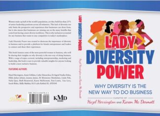 Book Review: Lady Diversity Power Cover and Blurb of Lady Diversity Power book. ILLUSTRATION/KMD Books/Hazel Herrington & Karen McDermott.