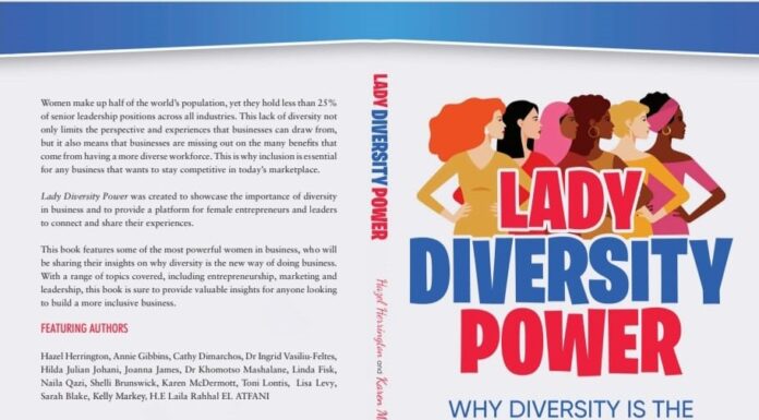 Book Review: Lady Diversity Power Cover and Blurb of Lady Diversity Power book. ILLUSTRATION/KMD Books/Hazel Herrington & Karen McDermott.