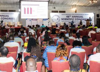 Kenya revolutionizes maternal healthcare with affordable life-saving medications Participants follow proceedings at the Kenya Obstetrical and Gynaecological Society (KOGS) 48th annual summit that took place between February 12-16, in Mombasa County. PHOTO/KOGS.