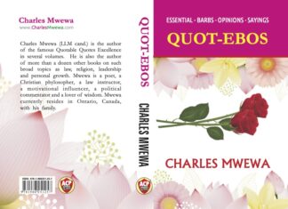 BOOK REVIEW: Is One’s Perspective Fixed? Prof Mwewa Answers in his Scintillating Quot-ebos Book