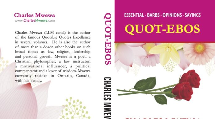 BOOK REVIEW: Is One’s Perspective Fixed? Prof Mwewa Answers in his Scintillating Quot-ebos Book